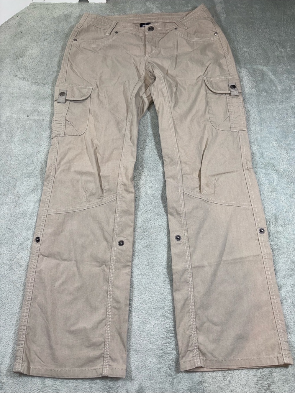 KÜHL Splash Cargo Roll-Up Hiking Pants Beige Tan - Size 6 Short